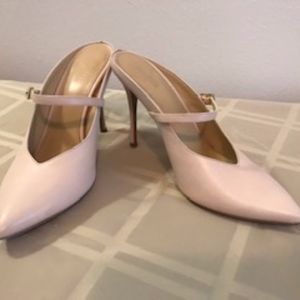 Michael Kors Pale Pink Mule Heels